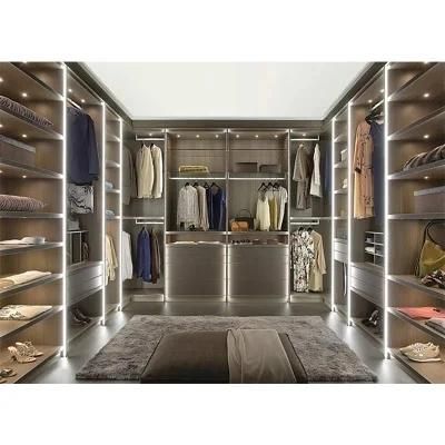 Luxury Wardrobe Custom L Shaped Cupboard Open Walk in Closet