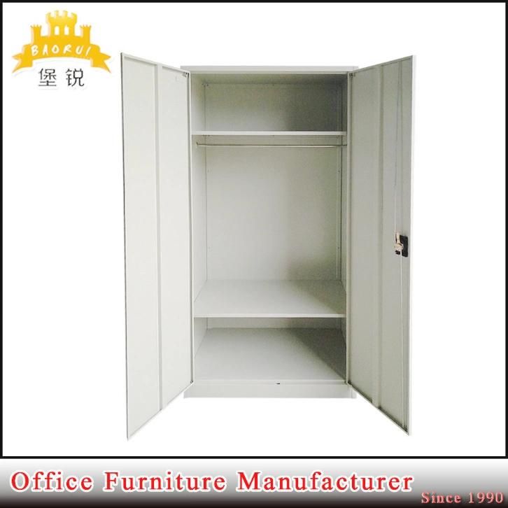 Fas-004 2 Door Bedroom Furniture Almirah Metal Cabinet Steel Wardrobe
