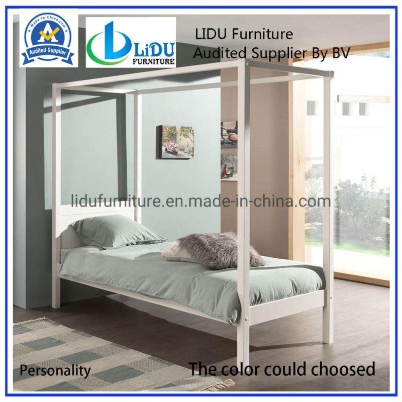 Modern Wooden Bed/ Wooden Single Pine Bed Princess Bed Unique Children′s Beds Compact Bunk Frame Day Bed