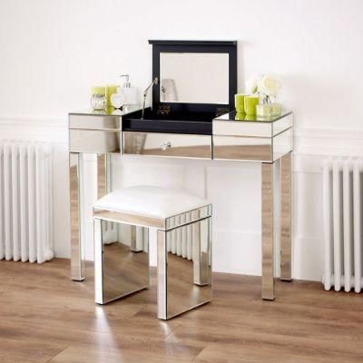 Factory Price New Design Makeup Table with Mirror and Chair
