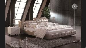 2013 New Design Leather Bed 976