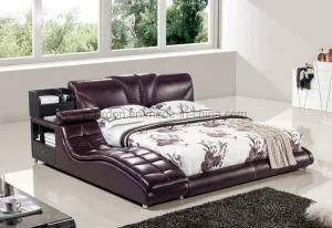 Modern Bedroom Furniture Leather Bed Soft Bed