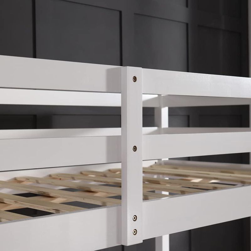 Bedroom Simple White Solid Wood Single Double General Purpose K/D Student Bed