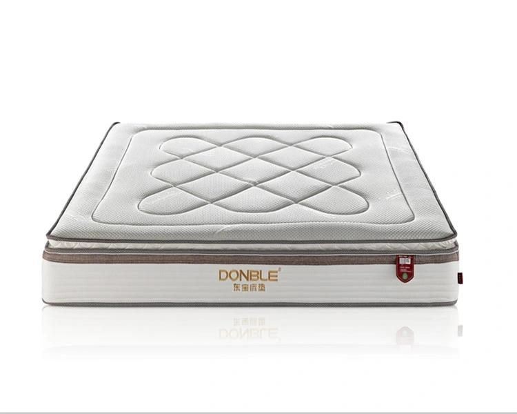 High Density Resilient Foam Customized Cooling Bamboo Fiber Wholesales Pocket Spring Hotel Mattress for Home and Hotel