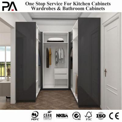 PA Luxury Stylish Cabinet Used Pipe Drawer Wardrobe Shaped Bedroom Walk in Closet