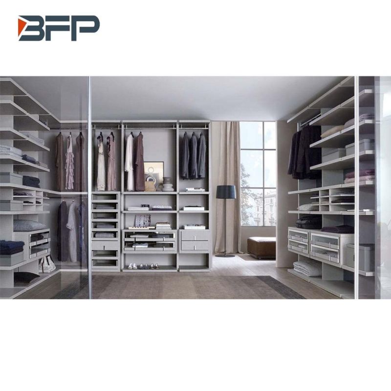 Customize Multifunctioal Walk in Wardrobe L Shape Closet