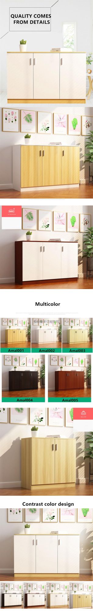 Shoe Cabinet Balcony #Modular Shoe Storage High Glossy #Furniture Make of Melamine Paper OEM Ama-0173-2