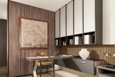 Oppein Home Furniture Minimalist Melamine Wardrobe Design Bedroom Wall Wardrobe Closet