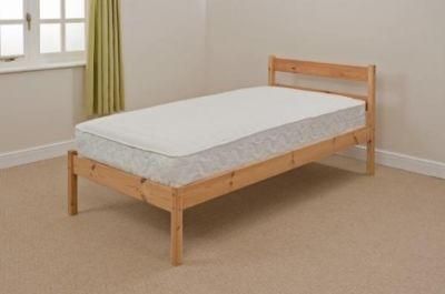Solid Pine Wood Single Double Size Bed
