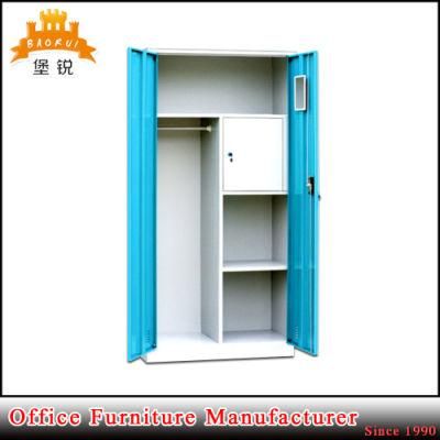2 Door Steel Cupboard, Steel Wardrobe Cabinet Metal Wardrobe Locker