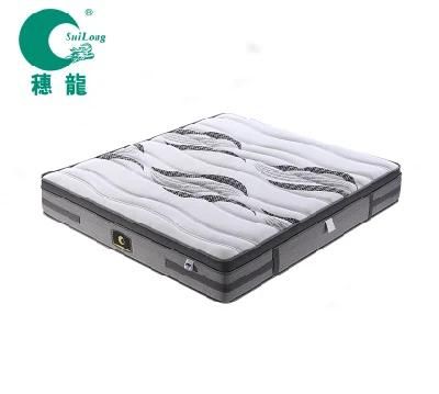 Foshan Furniture Mall Modern Design Pillow Top Pocket Spring Rolled Mattress (SL2013)