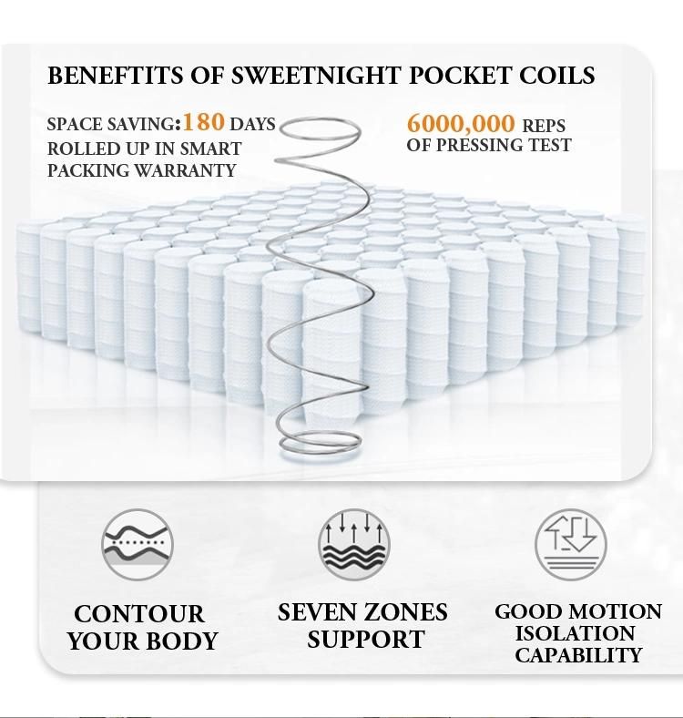 Latex Hotel Memory Foam Pocket Spring Mattress