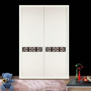 Simple Design Aluminium Frame Double Glass Partition Door Mix V2408b