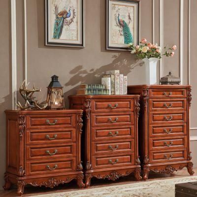 Home Furniture Factory Wholesale Wood Chest Cabinet with Optional Color and Drawers