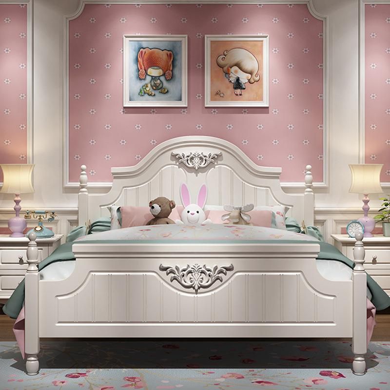 High Quality Korean Style Double Bed Storage Bed
