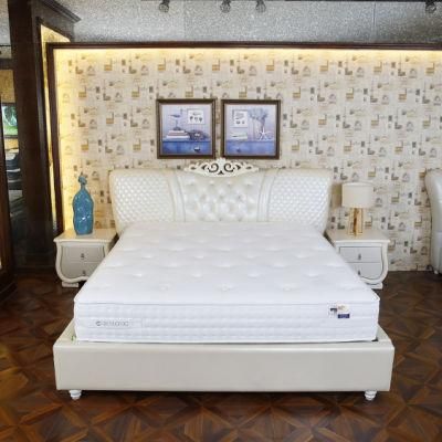 Luxury King King Bed Pocket Spring Mattress for Living Room Furniture
