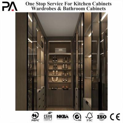 PA Armoire Wardrobe Opening Design Wall Cabinet Modern Women Apartment Closet Walk in Wardrobe