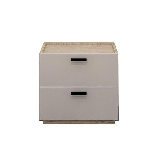 Pearl White and Wooden Color King Size Bedroom Set