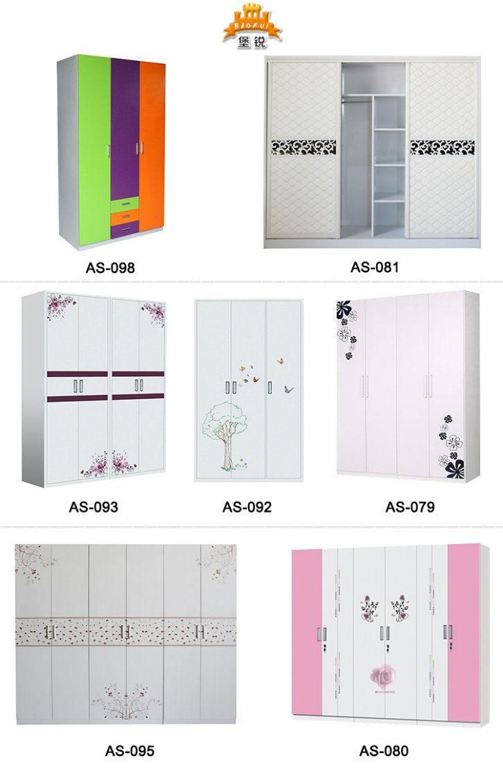 Fas-093 High Quality Closet Organizers Bedroom Metal Wardrobe