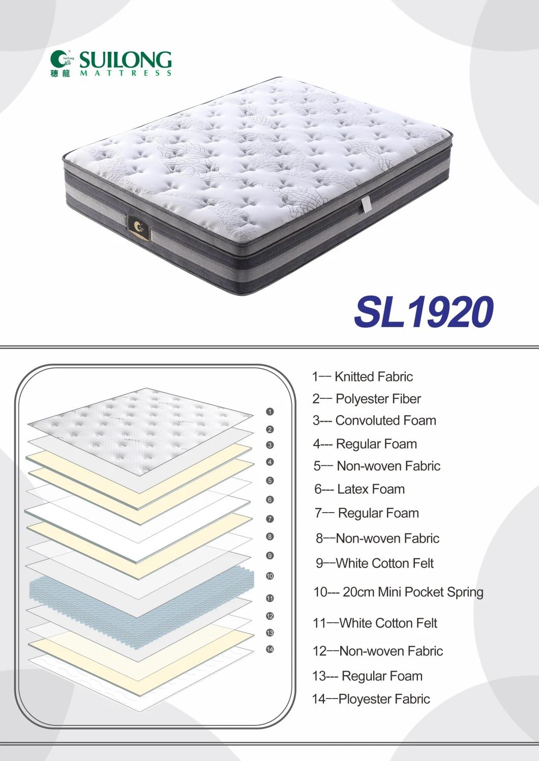 Bedroom Furniture Pocket Spring Mattress Latex Foam Mattress Bed Mattress