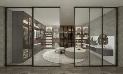 Open Design Bedroom Furniture UV Lacquer Luxury Wardrobe Closet