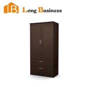 Elegant Bedroom Custom Wooden Cheap Wardrobe Closet (LB-JX3105)