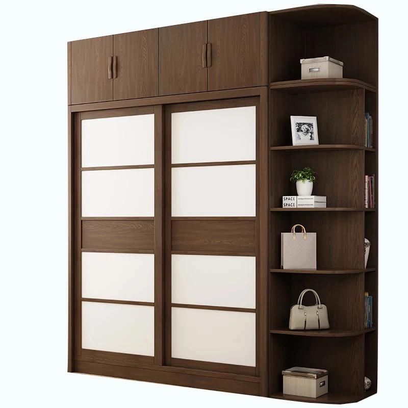 Factory Modern Solid Wood Bedroom Furniture Living Room Wardrobe