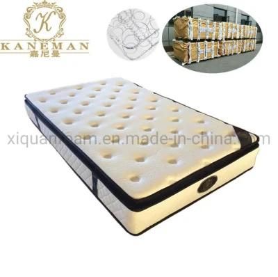 Gel Memory Foam Pillow Top Spring Mattress Vacuum Packed Mattress