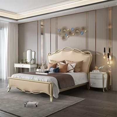 China Wholesale Home Furniture Wall Bed Wooden King Size Beds Hotel Bedroom Furniture Set
