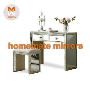 High Quality Competitive Price Bedroom Furniture Mirrored Glass Dresser.
