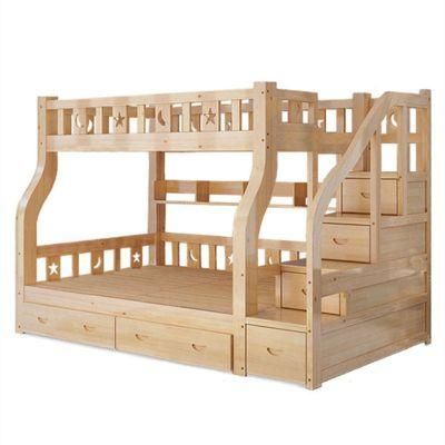 Solid Wood Ladder Cabinet Bed for Kids