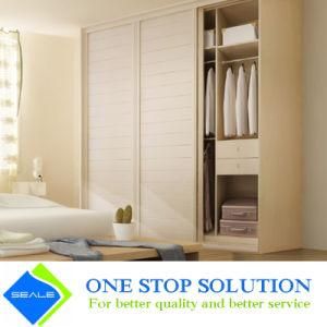 White Color Sliding Door Bedroom Furniture Wardrobes Closets (ZY 2006)