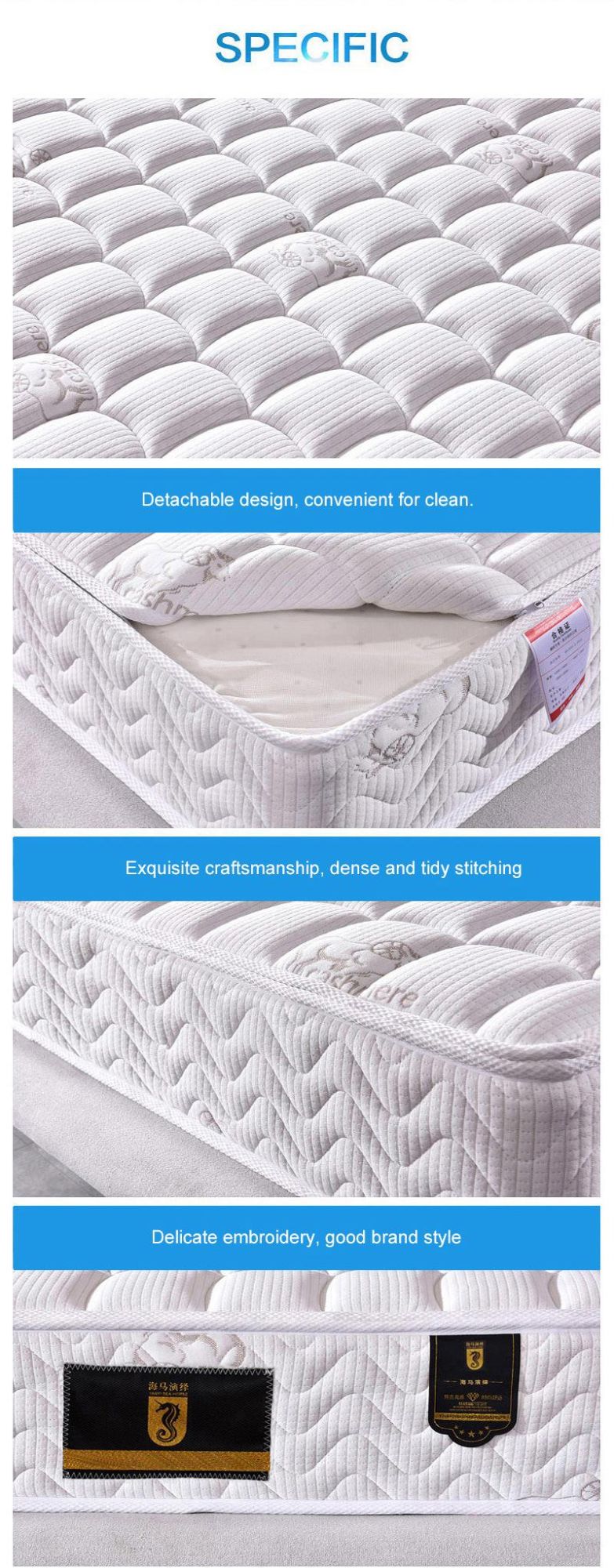 Wholesale Innerspring Sheraton Hotels Queen Bed Mattress for Bedroom Furniture