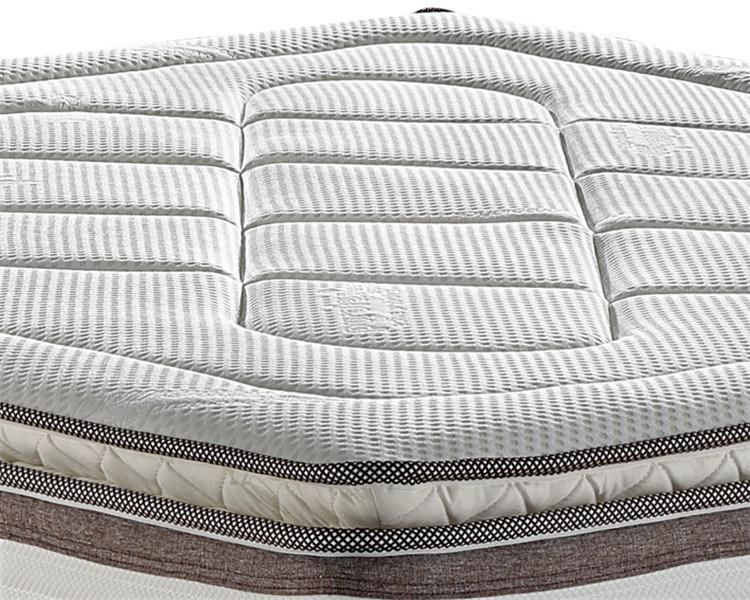 King Size 5 Zone Pocket Coil Spring Hotel Bed Mattress with Certified Memory Foam for Sale