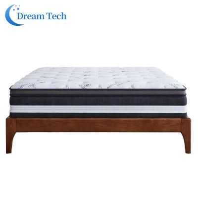 Customization Knitted Fabric Four Layer Queen Size Bonnell Pocket Coil Spring Mattress