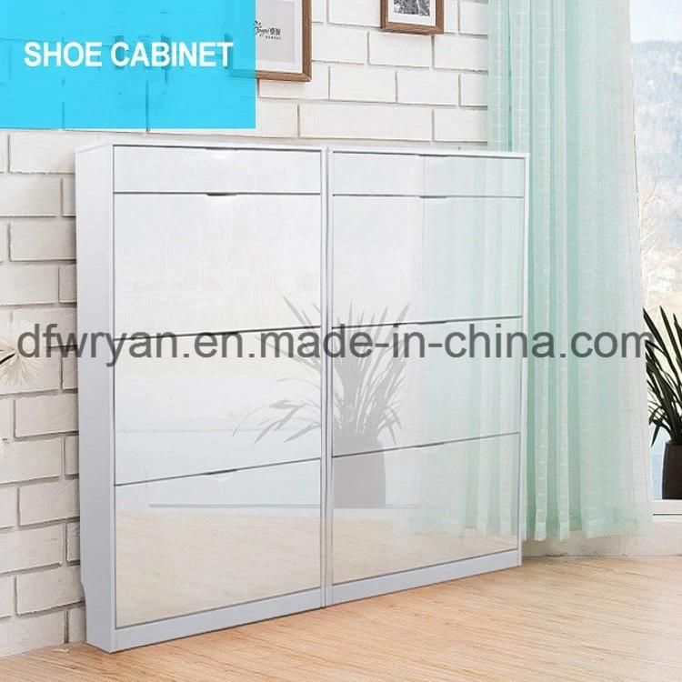 Modern Design Melamine Panel Wood Shoe Cabinet