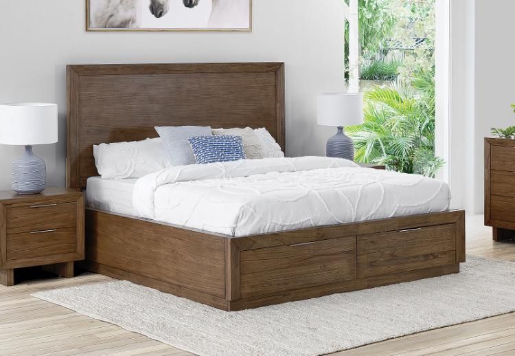 Wooden King Size Bed with Drawer