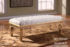 Special Rectangle Bed Bench with Decorative Mirror