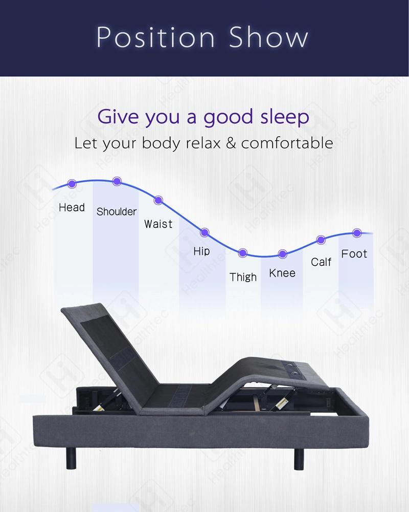 Modern Adjustable Bed Frame Split King Size