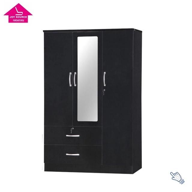 Modern Two Doors Bedroom MDF MDF Wardrobe Design with Mirror