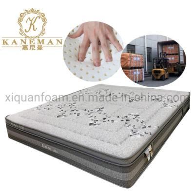 Vacuum Pack Mattress Latex Pocket Coil Mattress Spring Mattress in Pallet