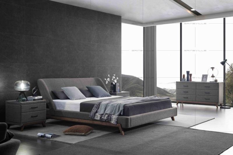 Modern Design Forniture Upholstered Fabric Leather Bedroom Furniture
