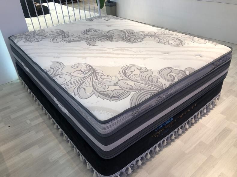 Popular Luxury Colchones Roll up Pocket Spring Mattress Manufacturer in China