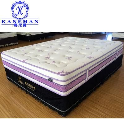 Lavender Fabric Foam Encased Pocket Spring Mattress for Homeuse