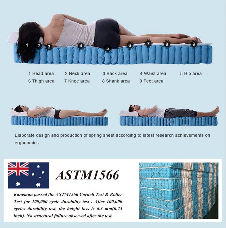 Double Mattress 3000 Pocket Springs Compress Memory Foam Bed Mattress Factory Mattress