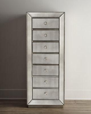 Senior Brand Customized Enduring Mirrored Tallboy Drawers for Home