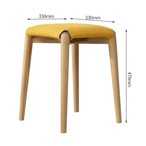 Nordic Solid Wood Dining Stool Household Dressing Stool