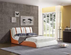 Golden Sweet Dream Bedroom Furniture Leather Bed