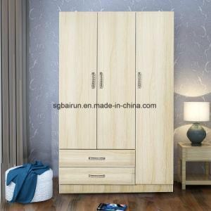 Simple Design 2 Door and Drawer MFC Closet Wardrobe