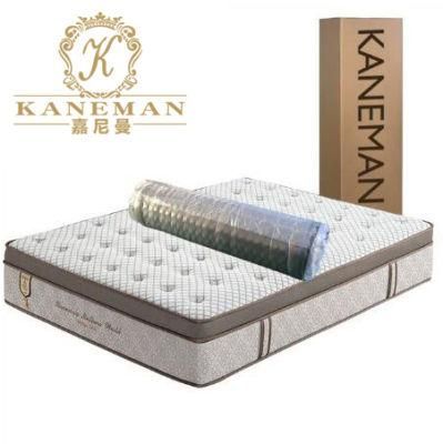 Chinese Manufacturer Wholesale Luxury 3 Zone Pocket Rolled up Spring Mattress
